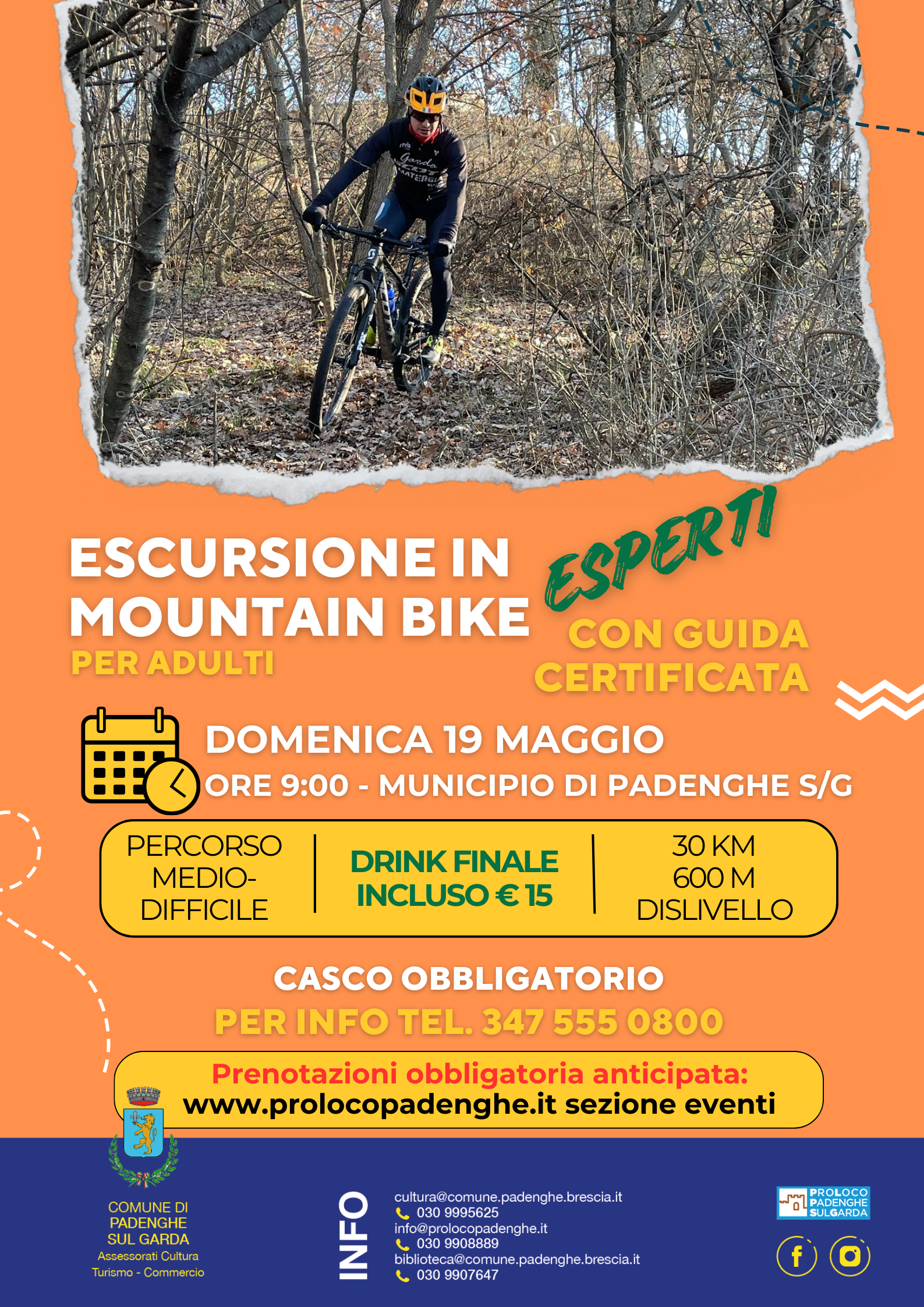 MOUNTAIN BIKE EXCURSION FOR EXPERTS 19th MAY
