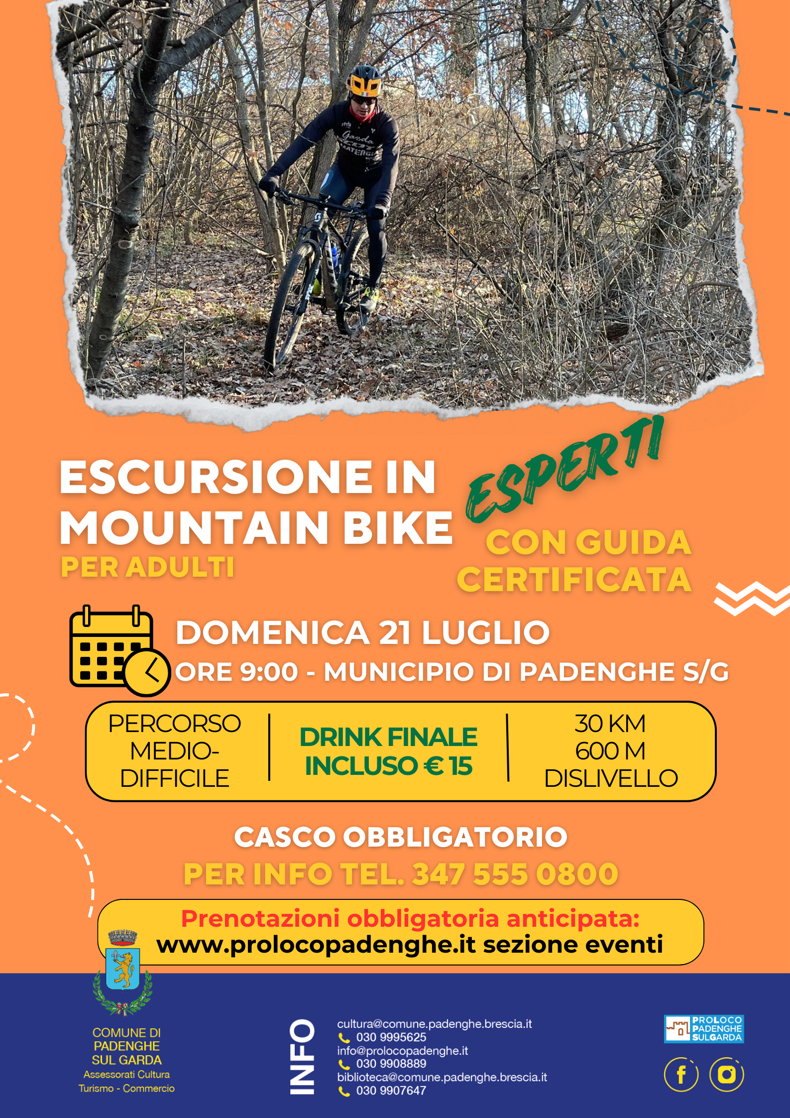 MOUNTAIN BIKE EXCURSION FOR EXPERTS 21st JULY