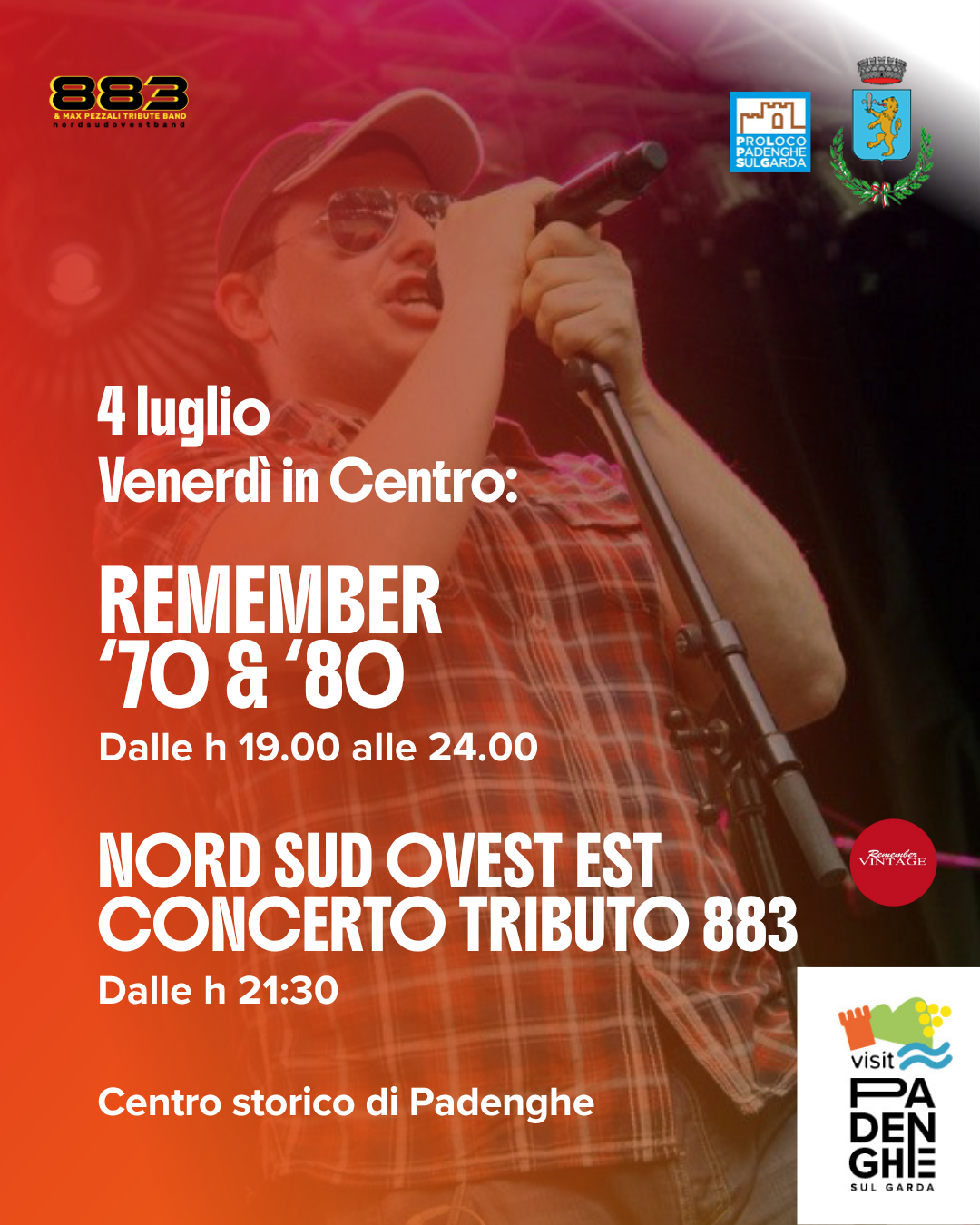 REMEMBER '70 & '80 E CONCERTO TRIBUTO 883